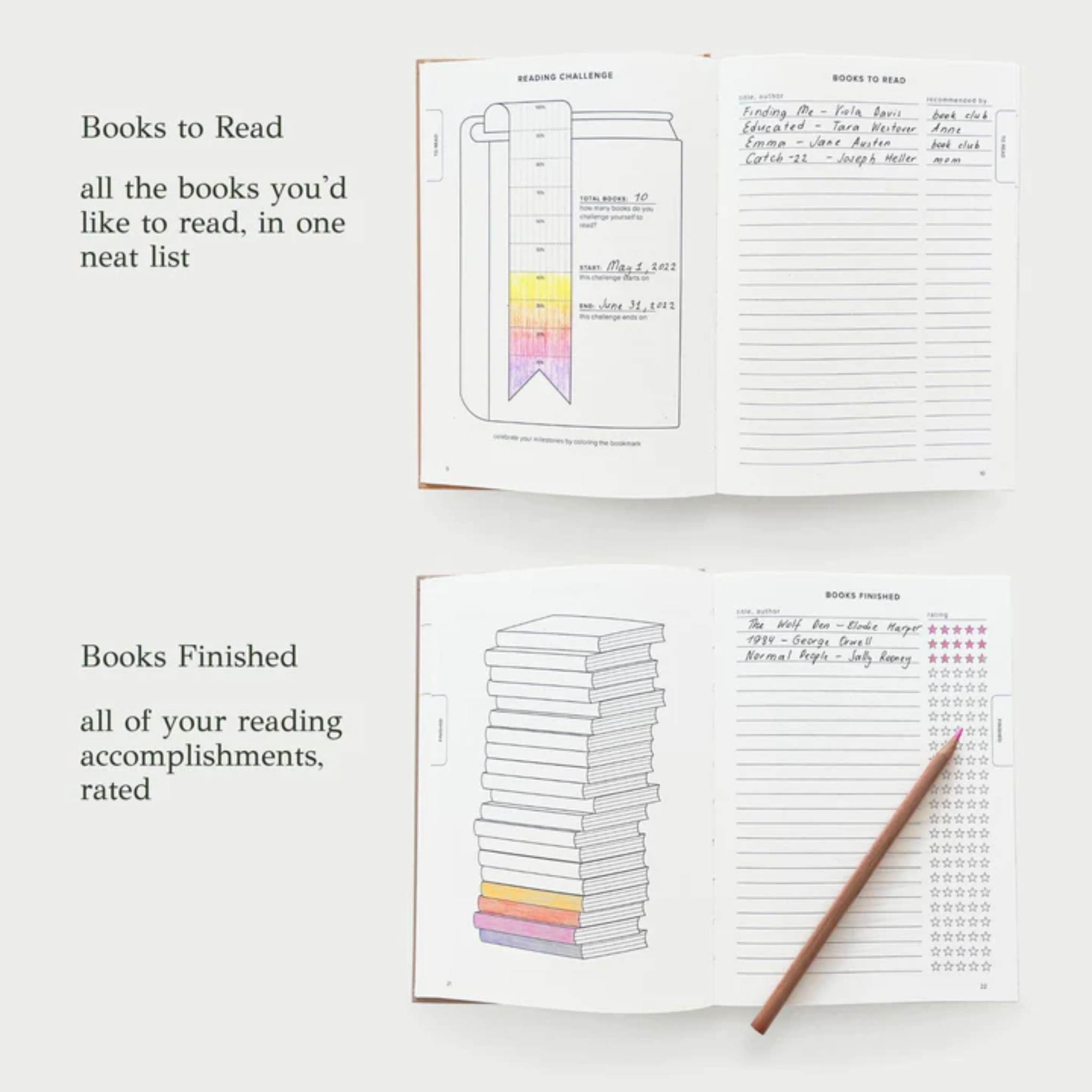 Kunitsa Co. Reading Journal – Original Edition