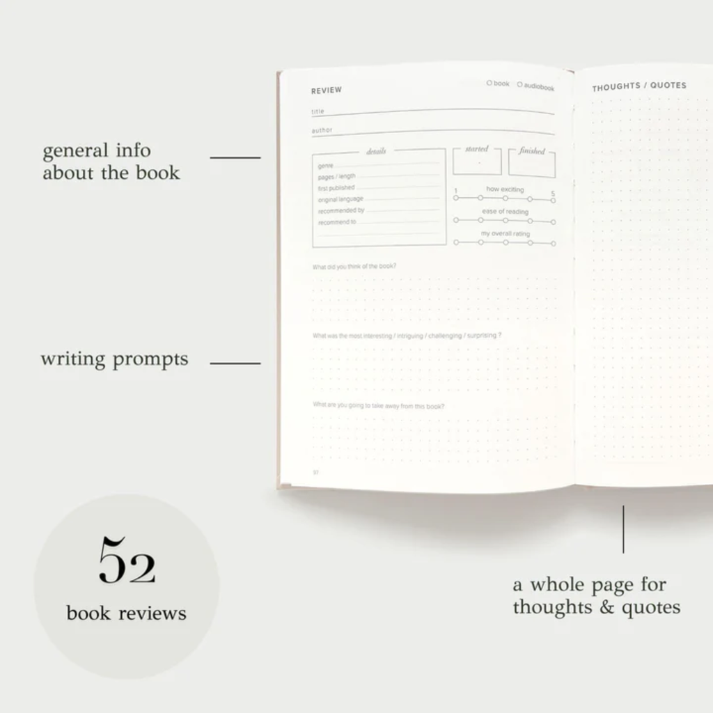 Kunitsa Co. Reading Journal – Original Edition